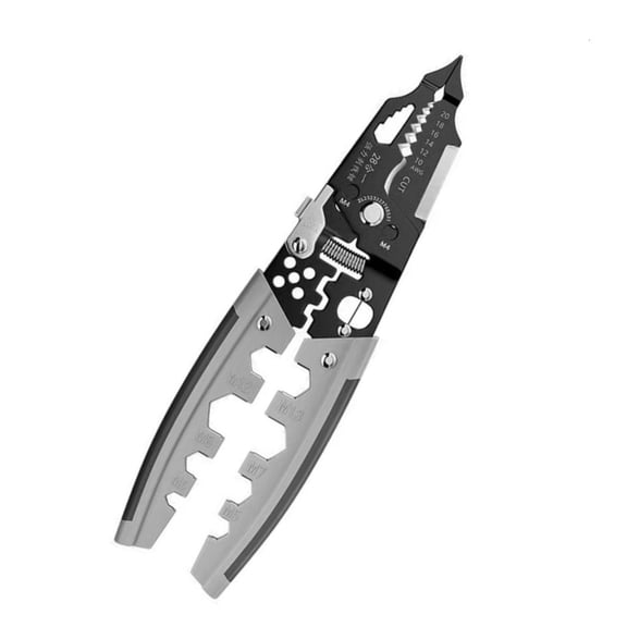 Ciwanning 28 In 1 Multifunctional Wire Stripper And Crimping Tool For Electronics Cables With Accuracy Cutter And Ergonomic Grip