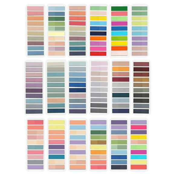 Ciwanning 2800/3600Pcs Tabs Stickers Sticky Flag Tabs File Labels Reminders on Planner Calendar Notebooks