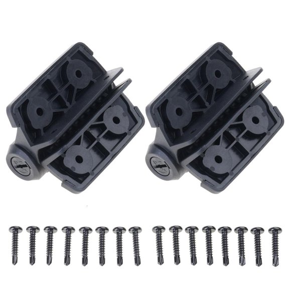 Ciwanning 2Pcs Adjustable Tension Gate Hinges With Safety Caps Narrow Spring Hinges for Outdoor Door Hardware Easy to Install