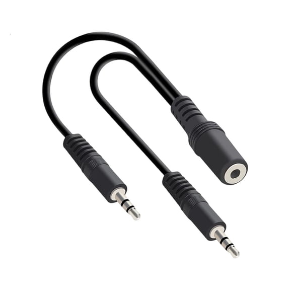 Ciwanning 3.5mm Female to 2x3.5mm Male Y Splitter Cable High Quality Coppers Sound Connectors for Phones Tablets Laptops