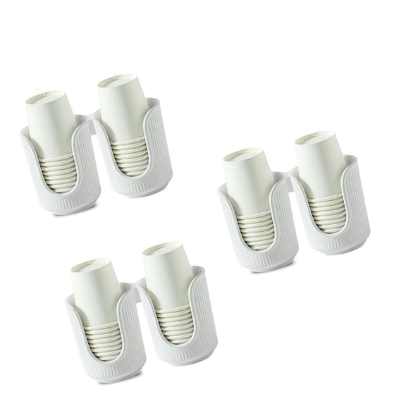 Ciwanning 3Pcs Elegant and Simple Paper Cup Holders Household Accessory for Family Dinners and Office Supplies Meetings Use
