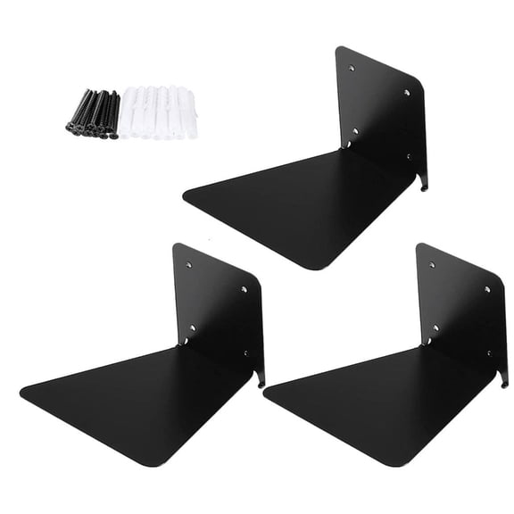 Ciwanning 3Pcs Wall Shelf Space Saving Easy Installation Floating Shelf Easy Installation