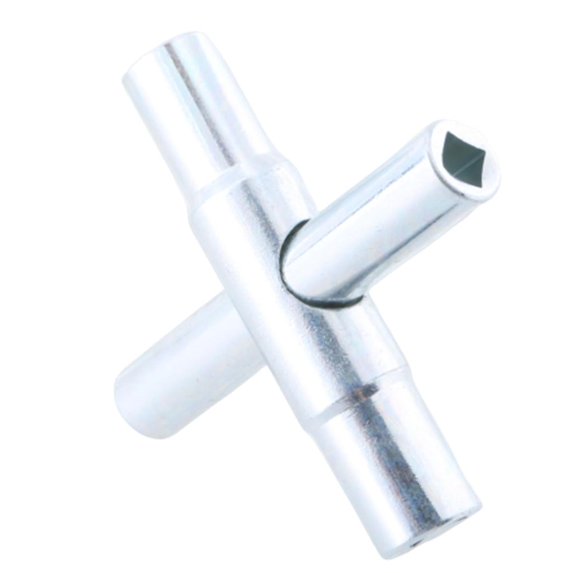 Ciwanning 4 Way Sillcock Key Steel Water Key with 4 Way Utility Meter ...
