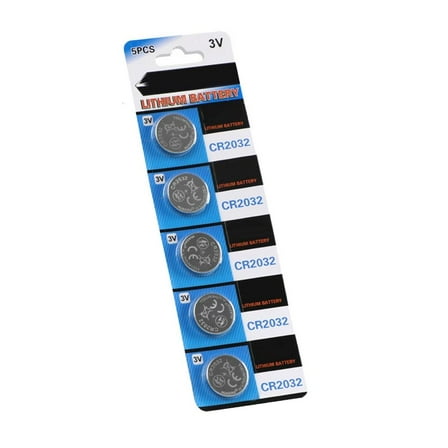 Ciwanning 5/10Pcs CR2032 Cell Battery Pack 3V Lithium Button Coin Batteries for Toys Game