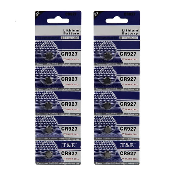 Ciwanning 5/10Pcs Portable CR927 Button Cell Batteries CR 927 Coin Cell Battery 3V Lithium Batteries for DIY Projects and Crafts