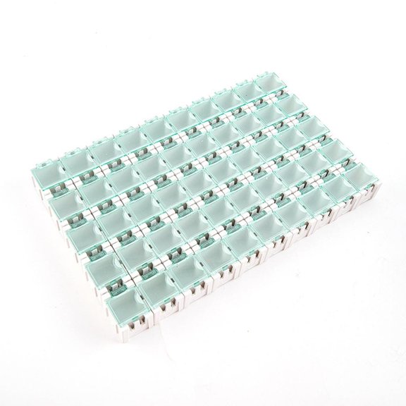 Ciwanning 50 Pcs Delicate Plastic Component Cases With Locking Lids For Electronics Organization