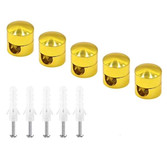 Ciwanning 5Pcs Aluminum Cable Clamps Durable Wire Management Clip for Desk Wall Ceiling