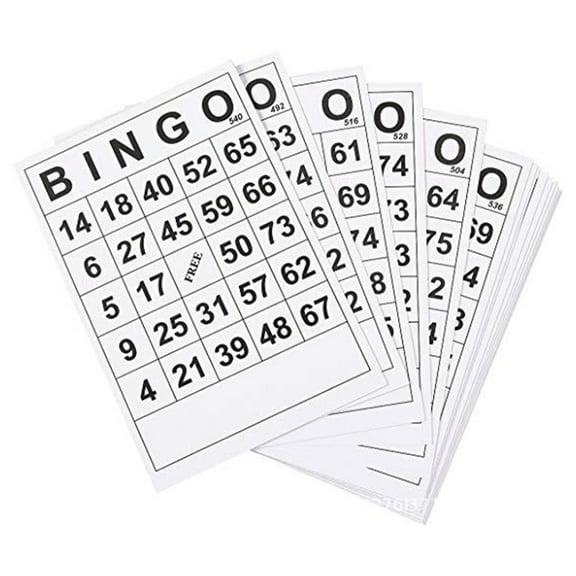 Ciwanning 60 Pcs Table Games Cards Bingos Paper Game Cards Tabletop Game Supplies for Fun Intellectual Development