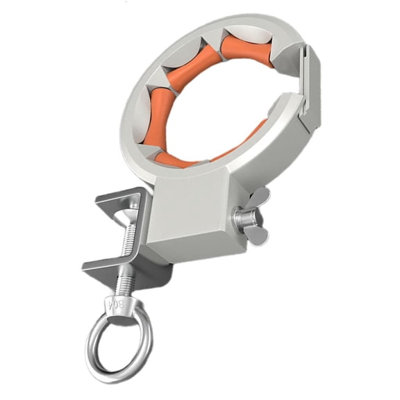 Ciwanning 65mm Large Opening Bridge Cable Pulling Tool with Smooth Spindles Roller & 330 Degree Adjustable Strong Steel Clamp