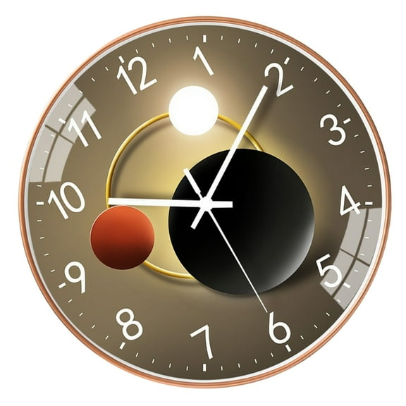 Ciwanning 8Inch Modern Wall Clock Quiet Operating for Home and Office Decoration Battery Operated