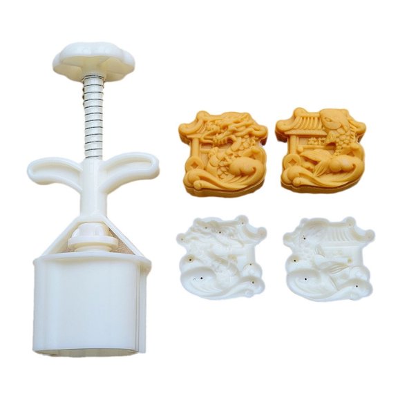 Ciwanning ABS Plastic Mold for Creative Mooncakes Green Bean Treats Molds Dessert Mould