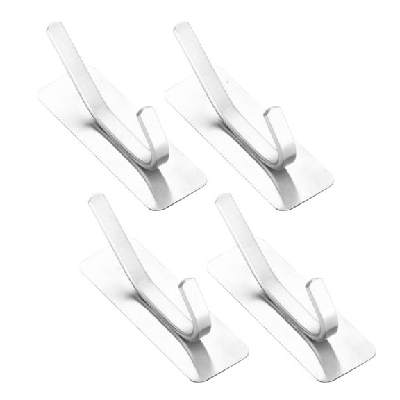 Ciwanning Adhesive Sticky Hooks Extras Strong Hanger for Hanging Bathroom Tower Coat Robe Hook Wall Mounted Kitchen Hallway Hooks