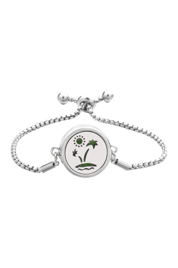 Adjustable Stainless Steel Aromatherapys Bracelet Perfume Oil Diffuser Bangle