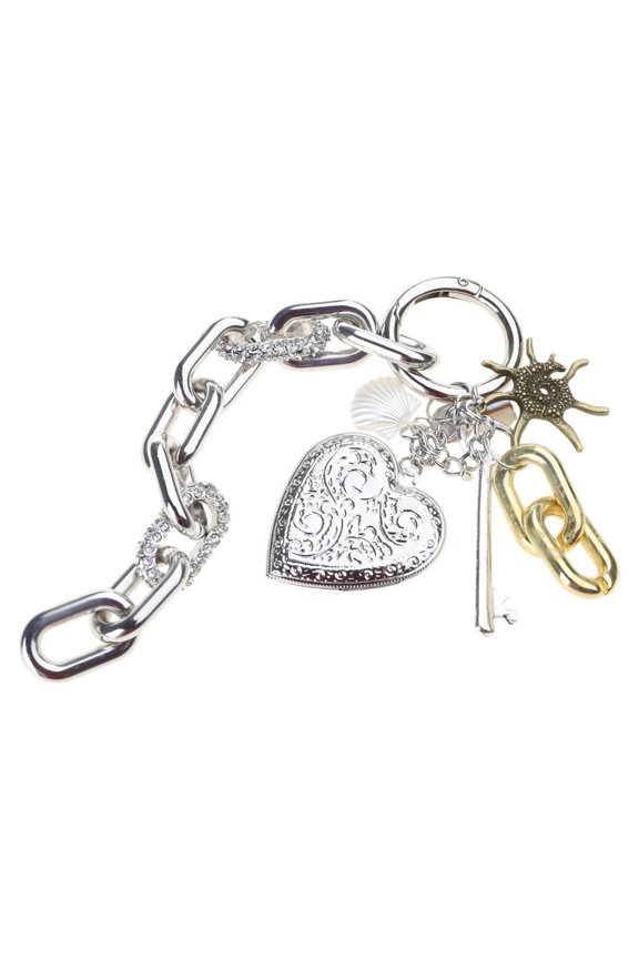 Antique Styles Heart Locks Keychain Pendant Handmade Unique Designs Portable for Bag Charm or Gifts To Adds Elegant