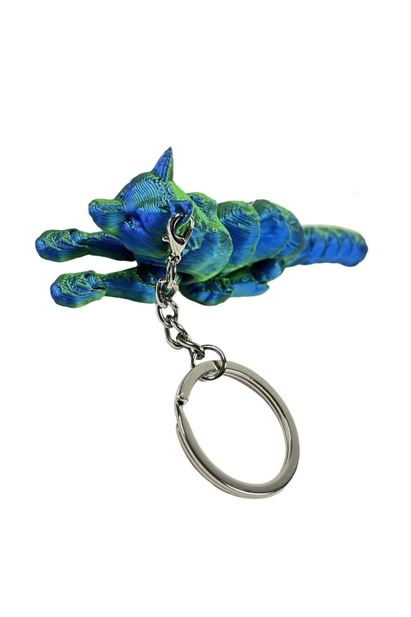 Articulated 3D Wolf Keychain Craft for Easy Carrying and Display Solution