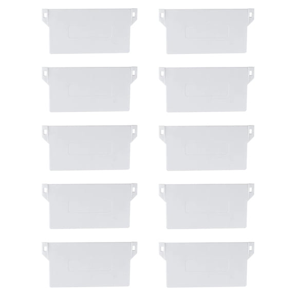 Ciwanning Base Plate Set of 10 White Vertical Blind Bottom Weight Slats Accessory for Home Bedroom Office Portable
