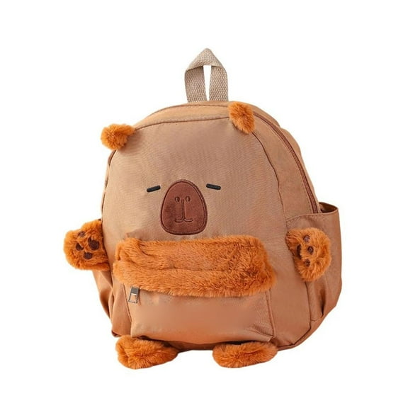 Ciwanning Cartoon Capybara Themed Rucksack Student Backpack Large Capacity Storage Bag