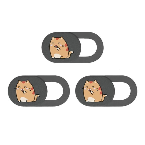 Ciwanning Cartoon Kitten Camera Cover for Laptop Web Camera Privacy Protector Sticker