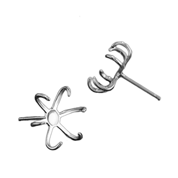Ciwanning Chic Blank Studs Earring Claw Ear Post Pins Cup Base Jewelry Making Accessories