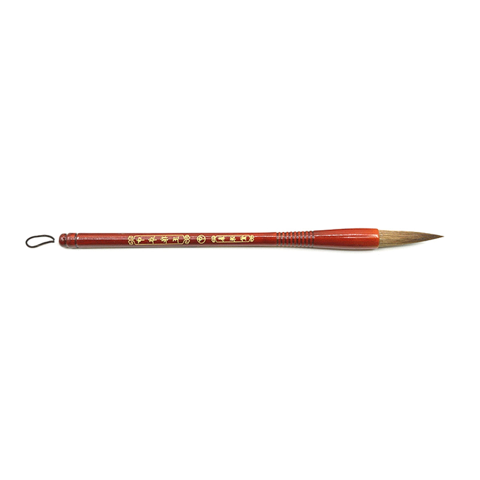 Kaimei Natural Weasel Hair Sumi Brush Pen - Refillable Ink Cartridge, Black Body