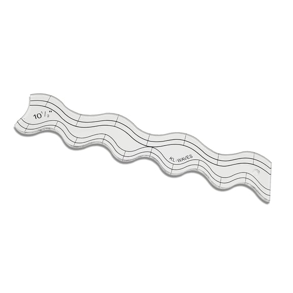 Clear Acrylic Quilting Rulers Waving Quilting Templates for Sewing Quilters Rulers Quilting Templates for Patchwork