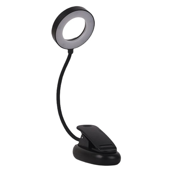 Ciwanning Clip on Bedside Lamp Desk Eye Protection Light With Magnifier Easy to Use