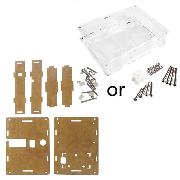 Ciwanning Compact Multimeter Tester Transparent Acrylic for Case for Shell Box Suitable for LCR-T4 Transistor Tester Capacitan