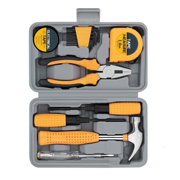 Ciwanning Comprehensive Home Tool Set Screwdriver Pliers Heavy Duty Alloy Steel Ergonomic Design Compact Storage Bag Perfect For DIY Maintenance Tasks