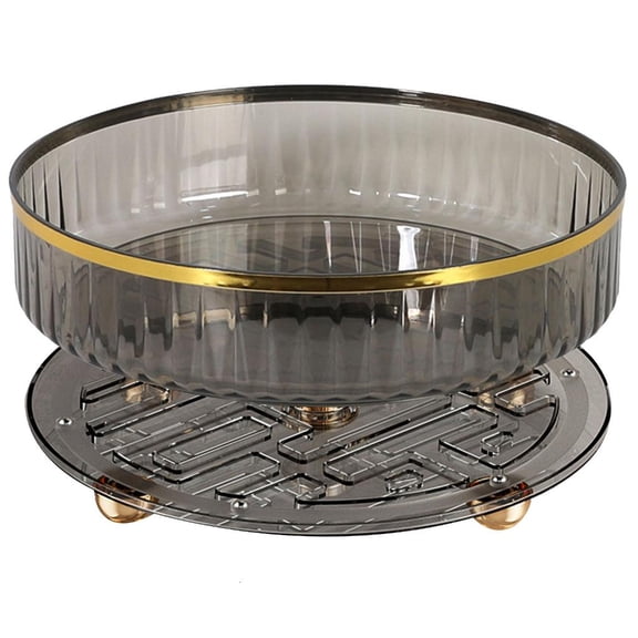 Ciwanning Convenient 360 Rotating Rack Cosmetic Storage Box Turntable Spice Storage Bin Multifunctional Kitchen Organizer Tabletop