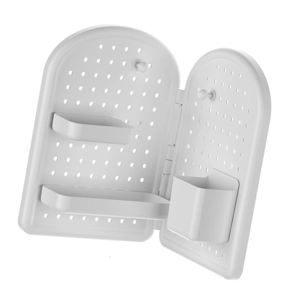 Ciwanning Corner Mounted Desk Organizers Flexible Pegboard Shelf For Efficient Workspaces