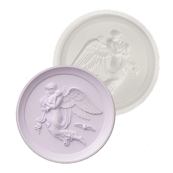 Ciwanning Creative Resin Concrete Craft Tray Mold Silicone Cameo Tray Ornament Home Decors