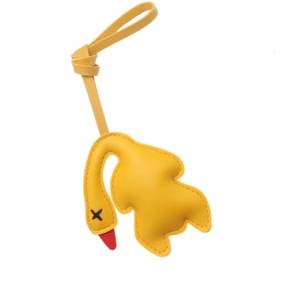 Ciwanning Creative Roast Duck PU Leather Keychain Fashionable Accessory For Keys Bag Car