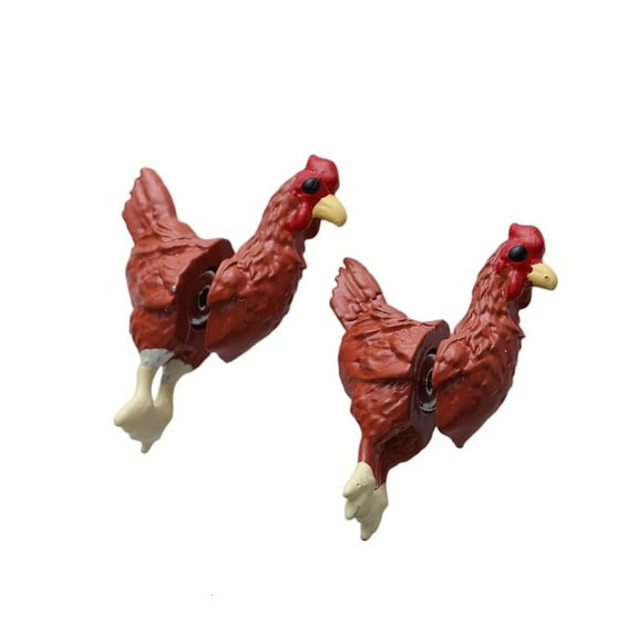 Ciwanning Cute Cartoon Chicken Stud Earrings Lightweight Alloy Ear Pendant Jewelry For Daily Wear And Gift Giving