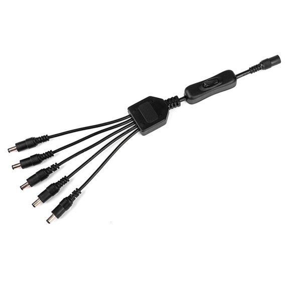 Ciwanning 30cm DC5521 Y Splitter Adapter Cord Cable 30CM 11.8inches for Security Cameras