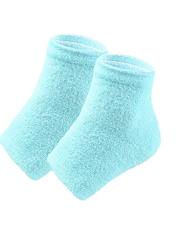 Daily Foot Socks with Gel Heel Zone, Soft Low Cut Comfort Socks for Home Wear, Long Days on Your Feet, Soft Fuzzy Touch
