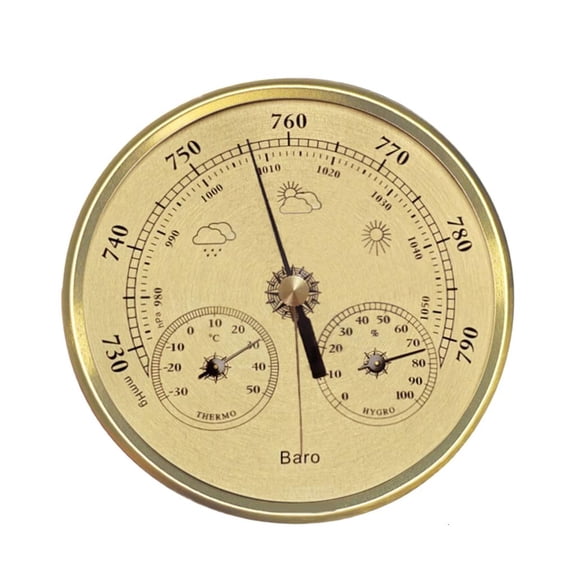 Ciwanning Decorative Metal Barometer Atmospheric Pressure Monitor Classical Homes OfficesG1ft70mm 90mm 108mm 130mm Option