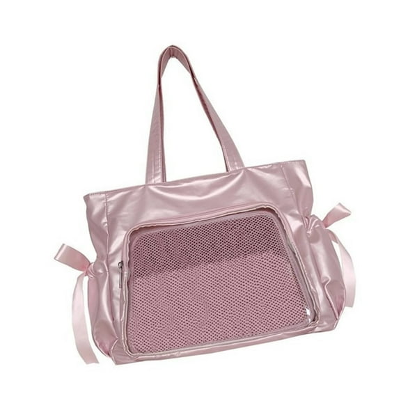 Ciwanning Delicate Itabag Clear Window Top Handle Bags Casual Shoulder Pack Large Capacity Handbag for Everyday Essential