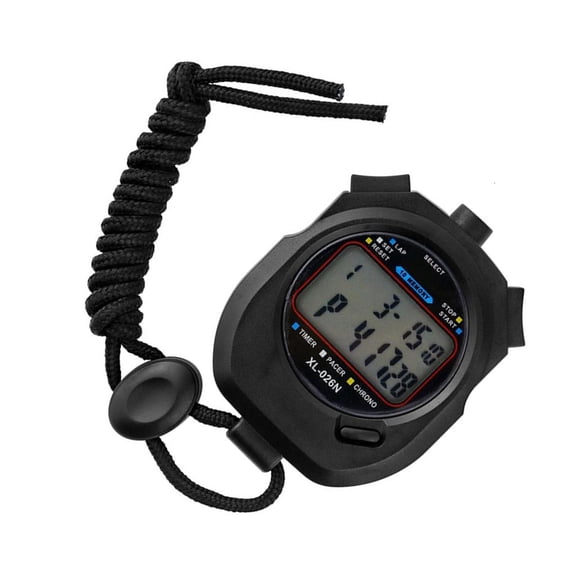 Ciwanning Double Display Stopwatches High Accuracy Timers 10 Lap Memory Sports Training Tool