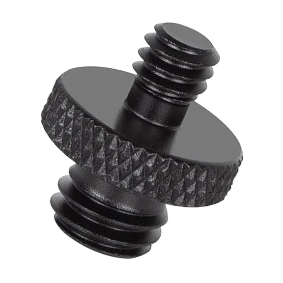 Ciwanning Double Headed Metal Screw Adapter 1/4" Male to 1/4" or 3/8" Male Threaded Screws