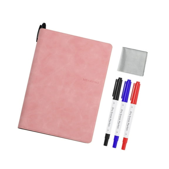 Ciwanning Double-Side Whiteboard Notebook with Erasable Marker Small Desk Erasable Whiteboard for Small Group Instruction