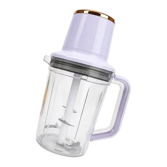 Ciwanning Electric Mini Processor with Clear Bowl and Grip for Routine Food Tasks