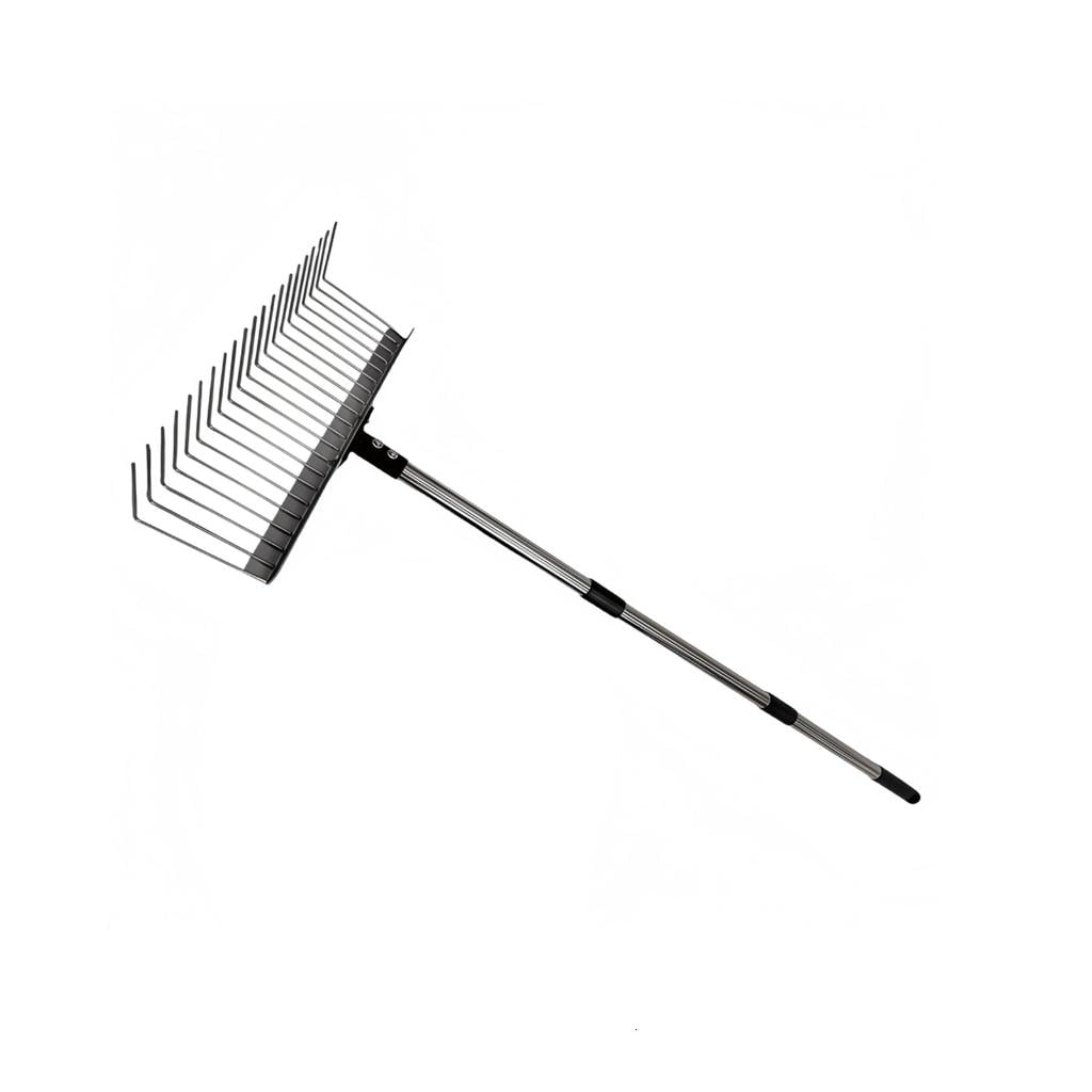 Ciwanning Ergonomic Handle Garden Rakes For Dog Waste Rocks Leaves ...