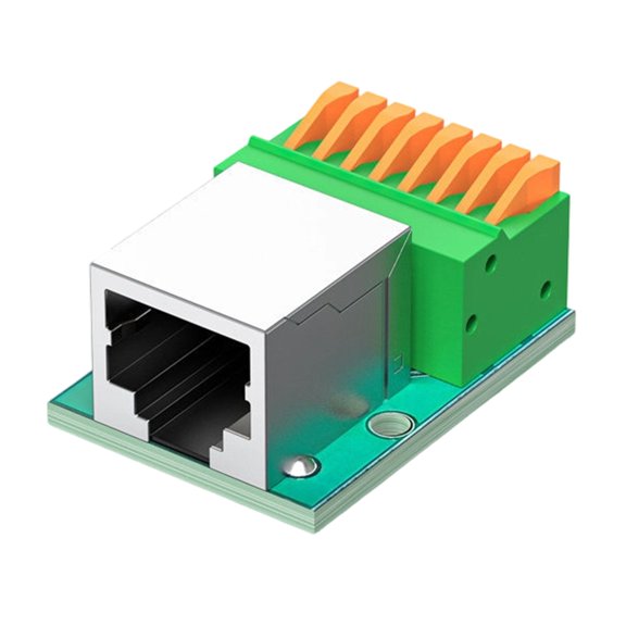 Ciwanning Ethernet Wire Termination Adapter 8P8C RJ45 Female Block Board for Indoor Cable Repairs Organized Box Routing