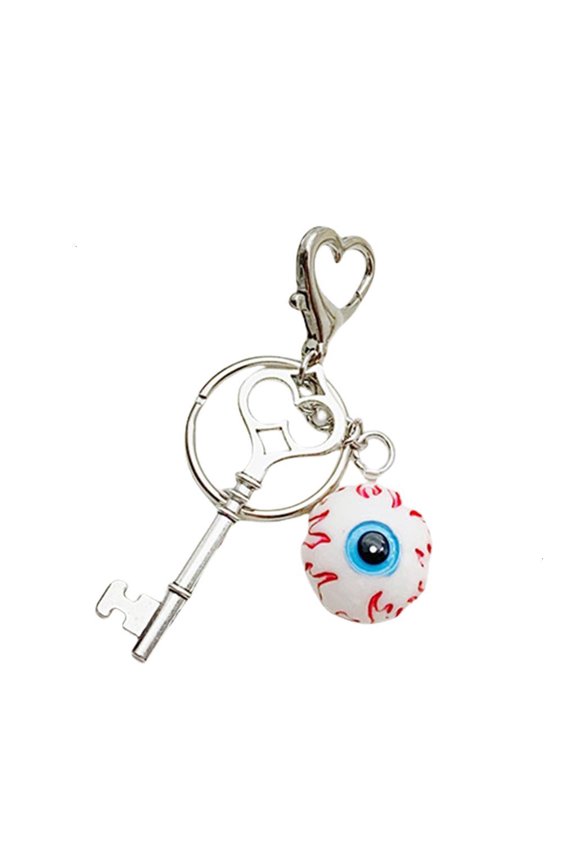 Eye Bead Keychain Fashion Key Ornament Pendant Keychain Student Backpack Charm Portable Key Holder for Daily Party