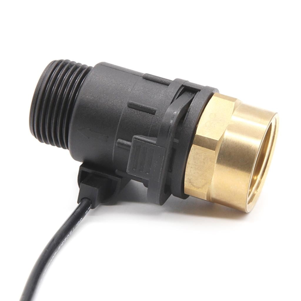Ciwanning G1 Flow Sensor Detachable Turbine Flowmeter Hall Effect ...