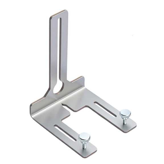 Ciwanning Heavy Duty L Shaped Aluminum Wall Mount Bracket for Level Tool Screw Locking Wear Resistant Design