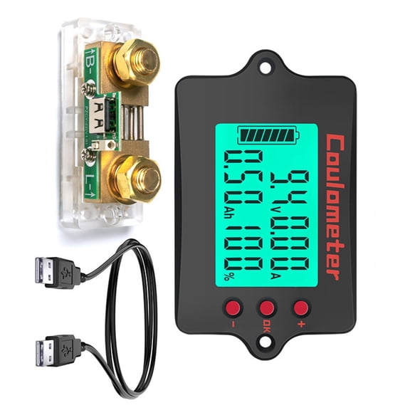 Ciwanning High Accuracy Battery Monitoring Measuring Voltages and Current Detector Indicator for Various Environment