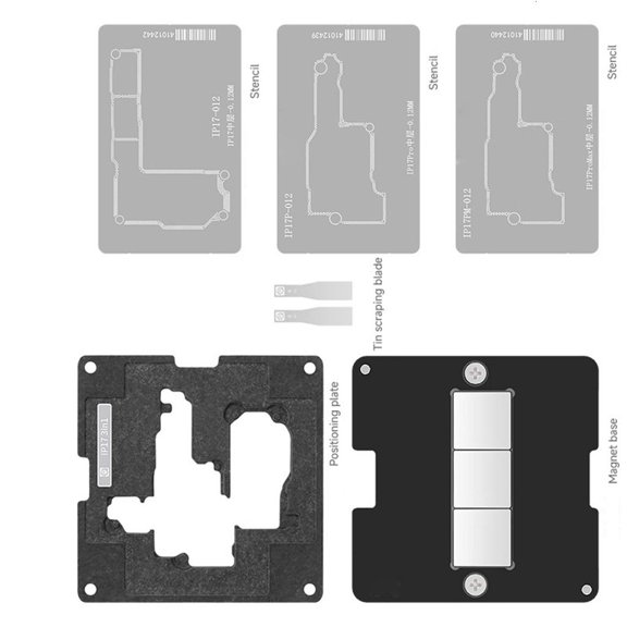 Ciwanning IPX17 Middle Layer Mesh Reballing Station With Precise Alignment For 17Air/17Pro/17ProMax Smartphones Repair Tool