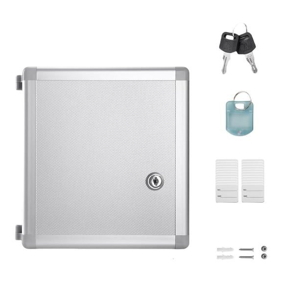 Ciwanning Industrial Key Storage Cabinet Wall Mounted Aluminum Locking Case Property Maintenance