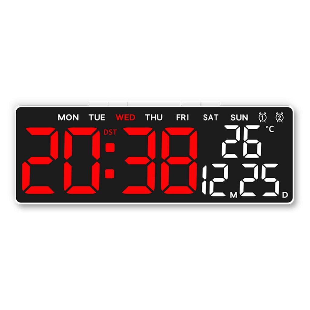 Ciwanning LED Display Digital Clock with Alarm, Timers, Date and ...